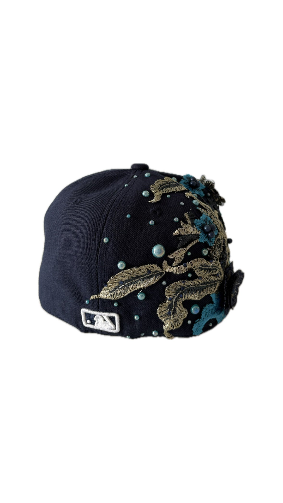 Custom New Era Navy Flower