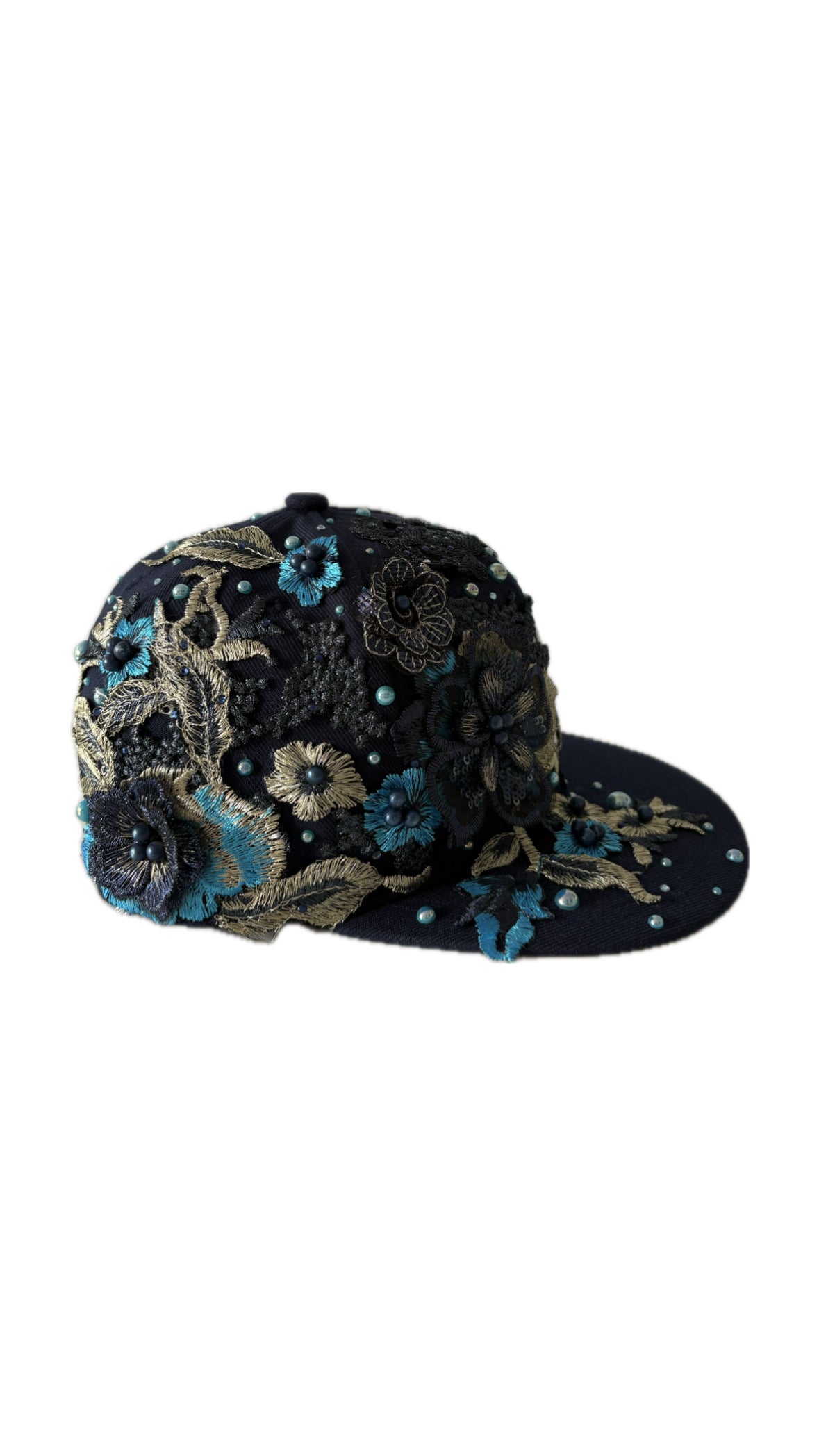 Custom New Era Navy Flower