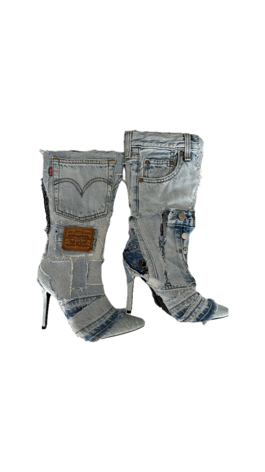 Custom Levi's High Heels Denim