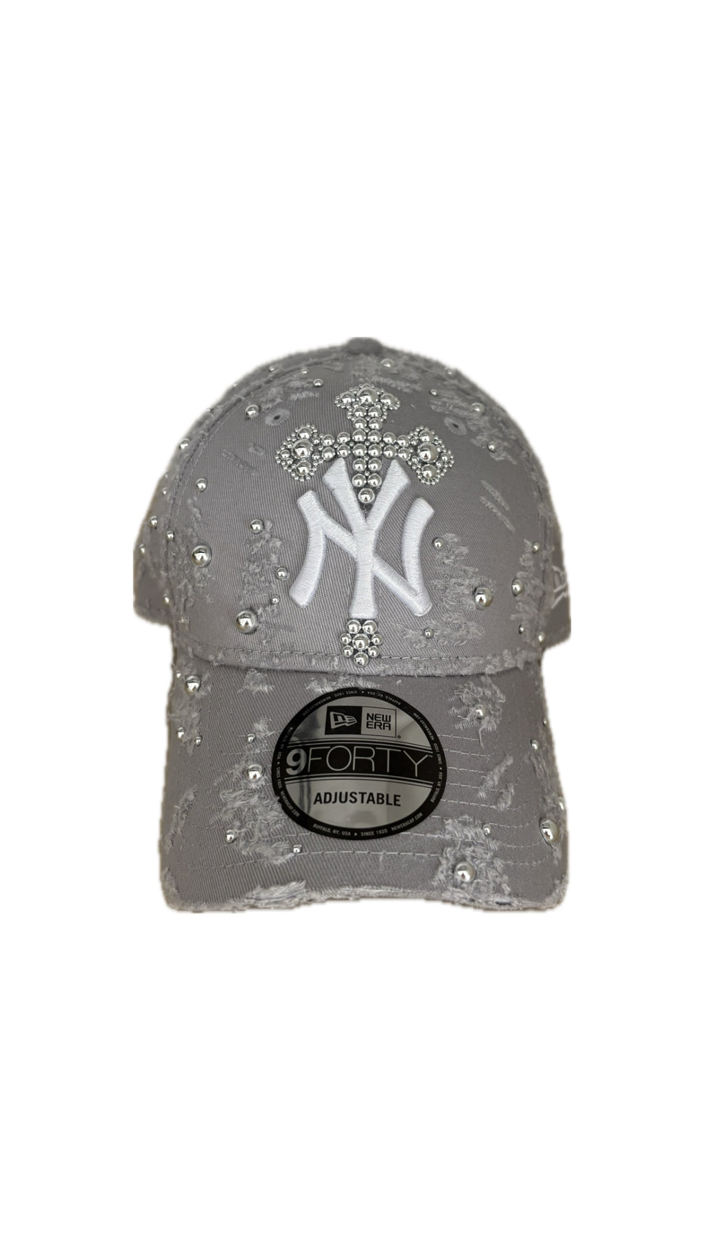 Custom New Era Cross Gray Cap