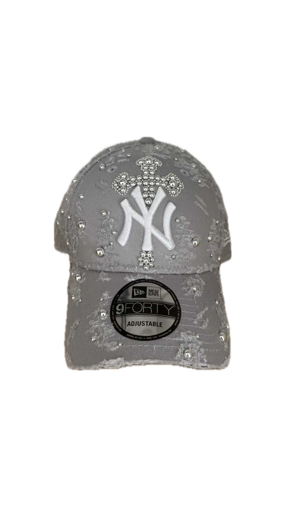 Custom New Era Cross Gray Cap