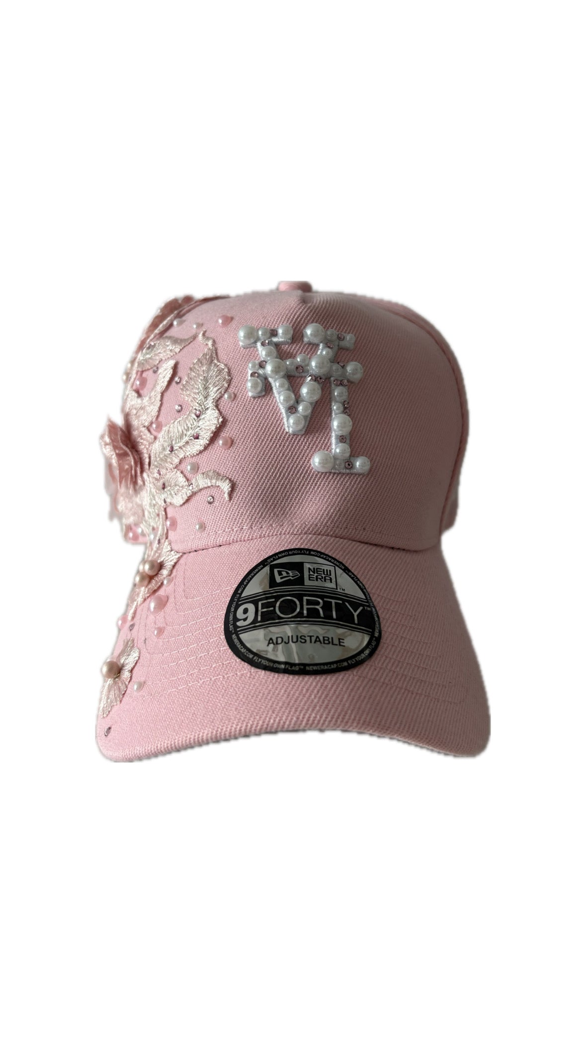 Custom New Era PinkFlower Cap