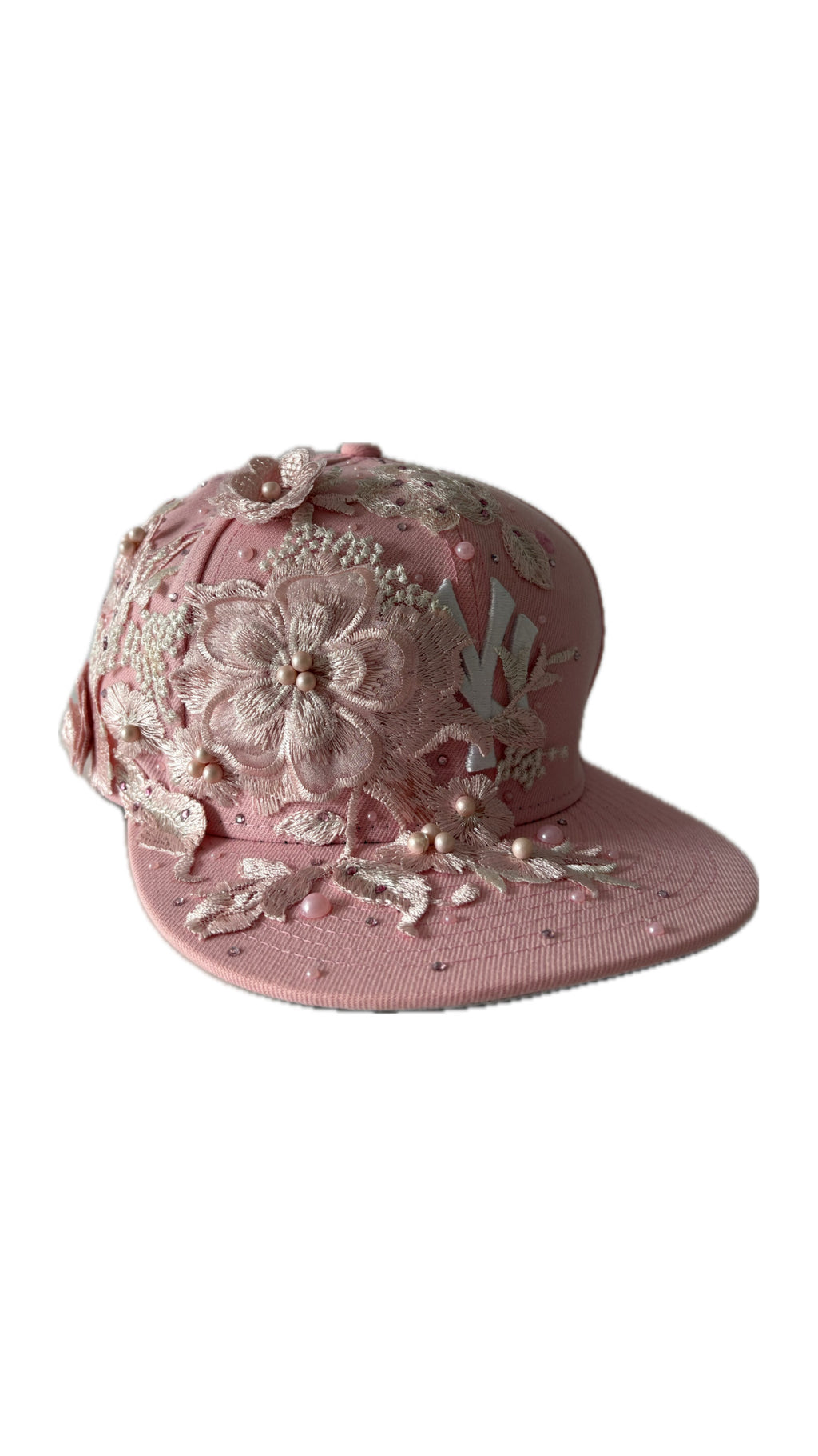 Custom New Era Pink Flower Cap