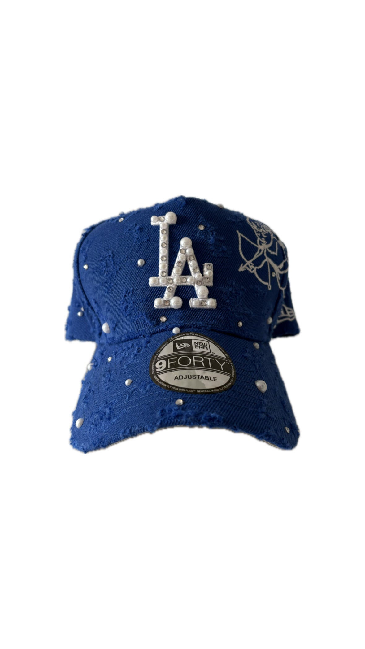 Custom New Era Angel Blue Cap