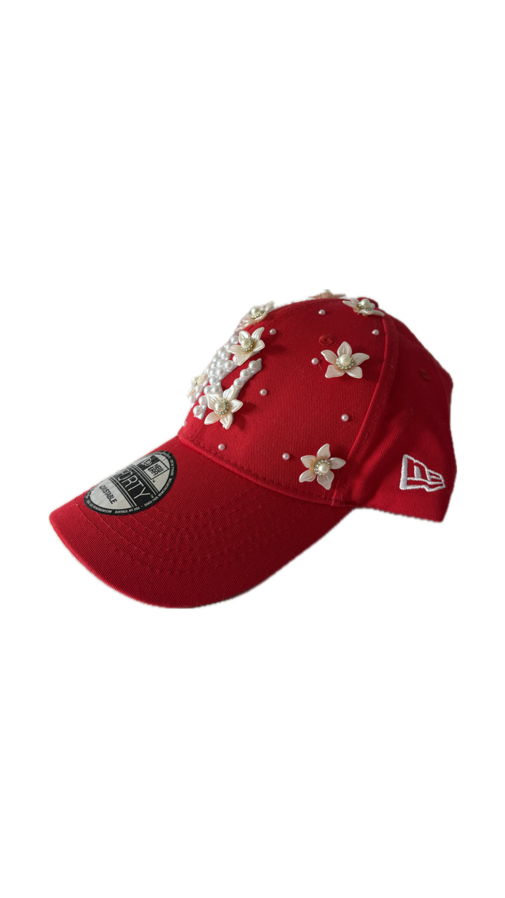 Custom New Era Red Pearlas Cap