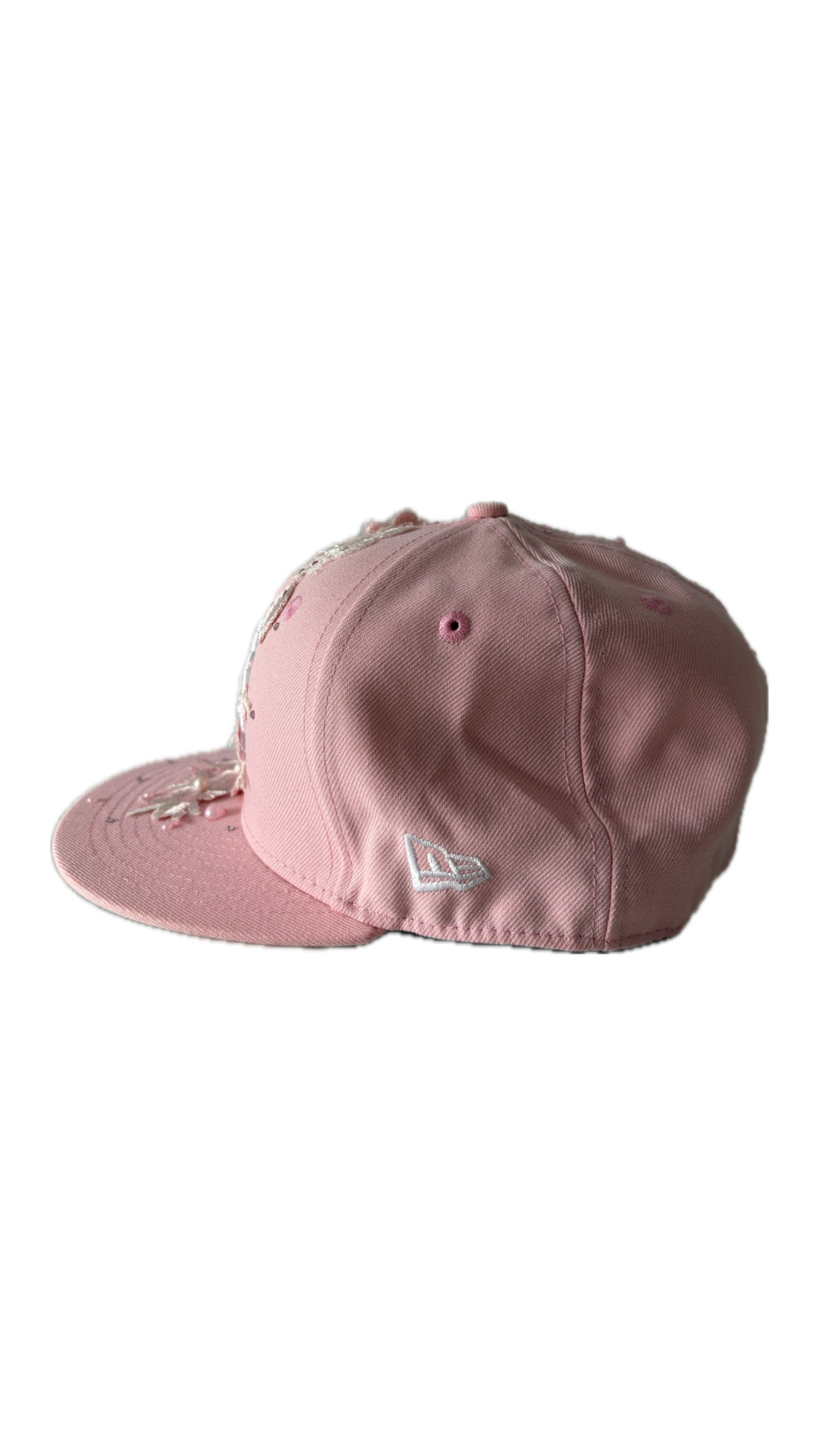 Custom New Era Pink Flower Cap