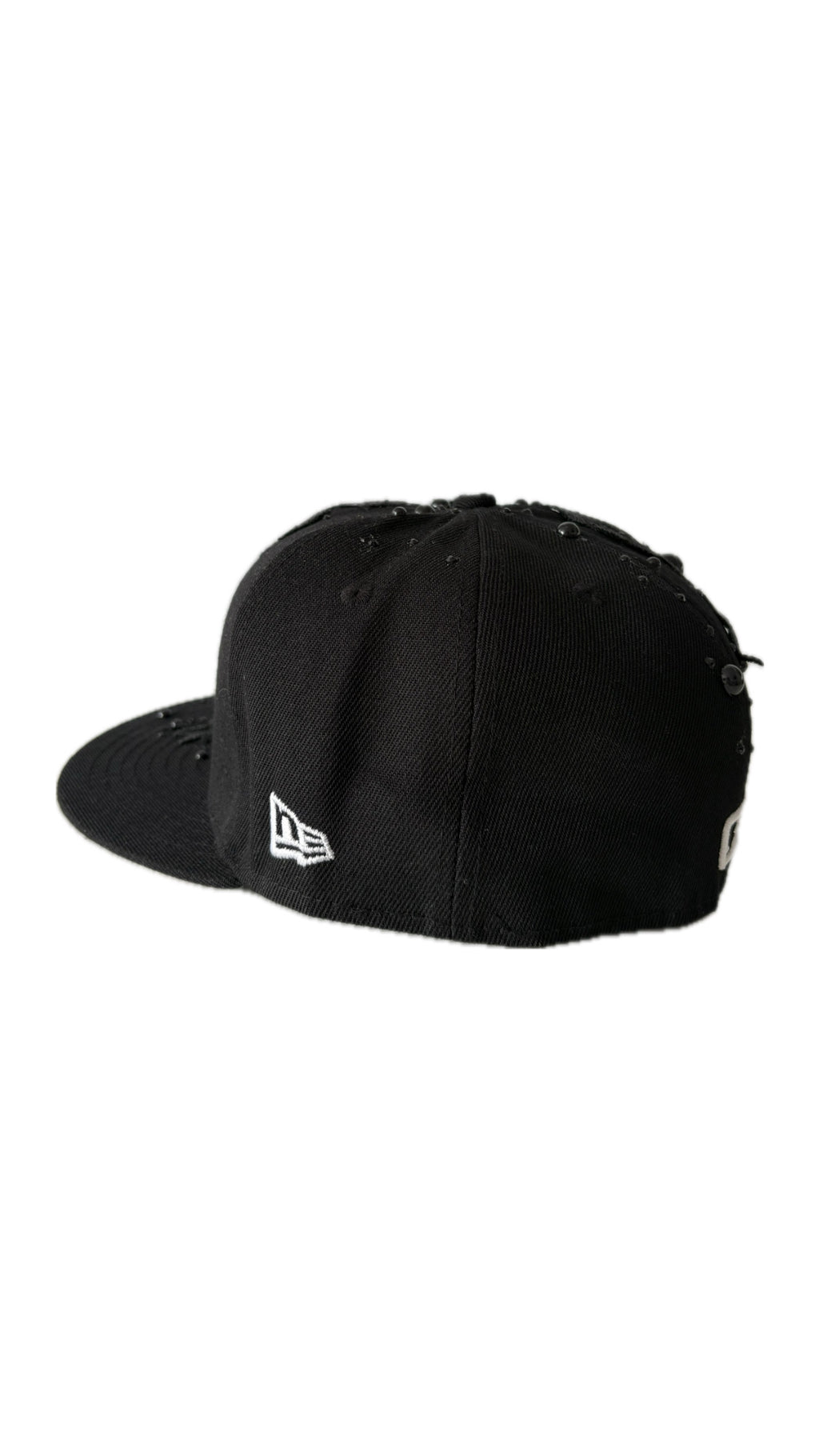Custom New Era Black Flower