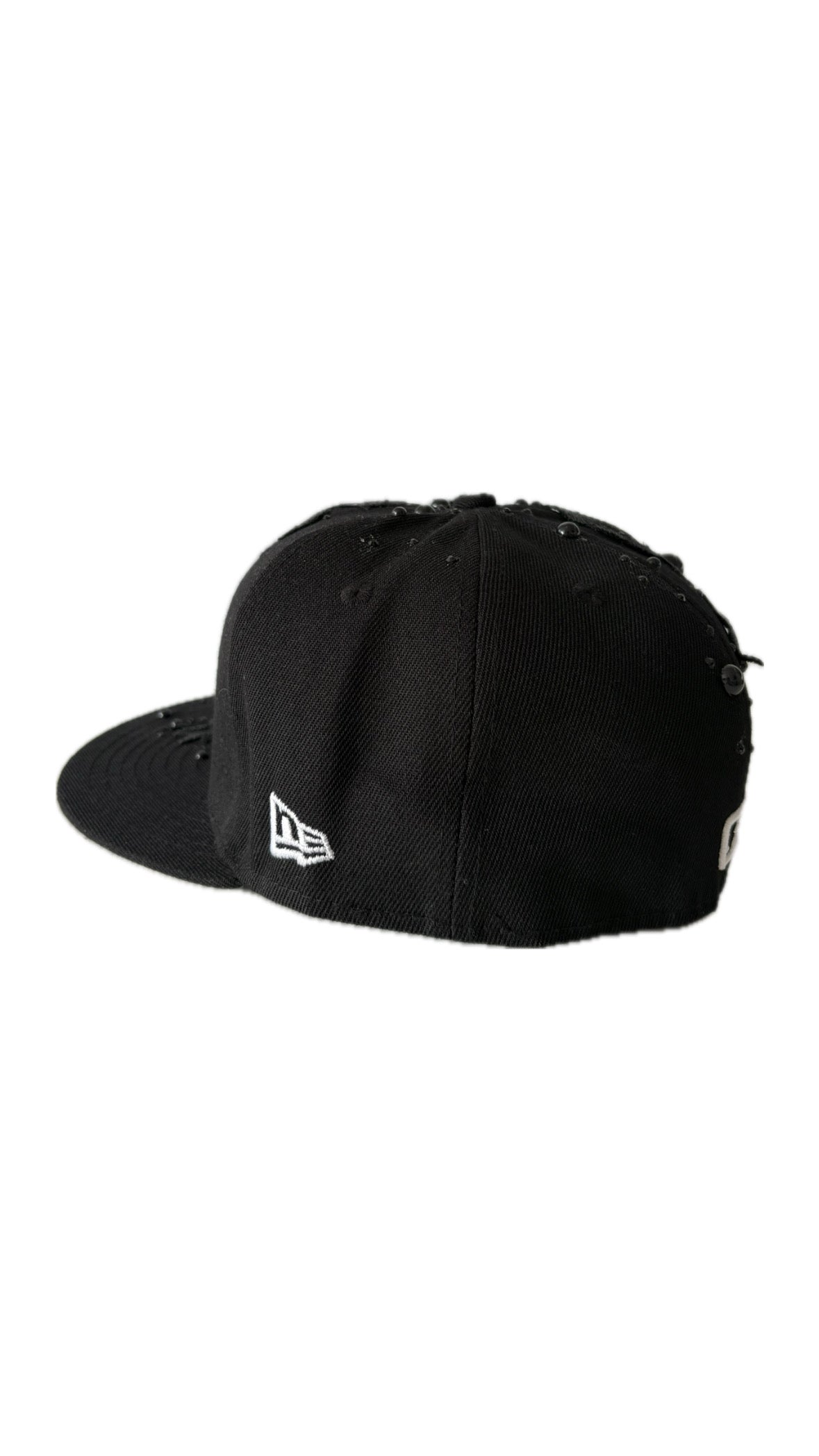 Custom New Era Black Flower