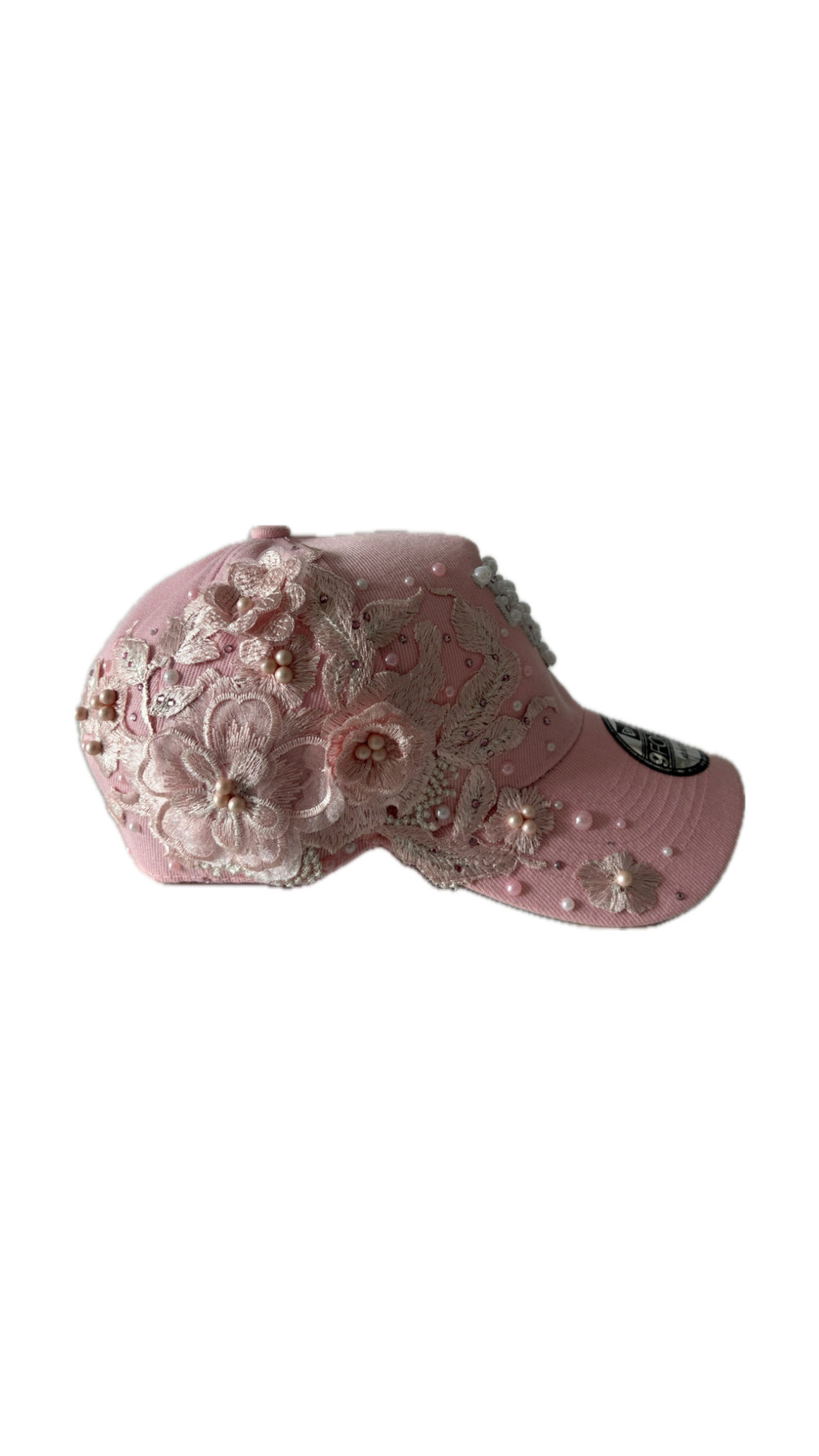 Custom New Era PinkFlower Cap