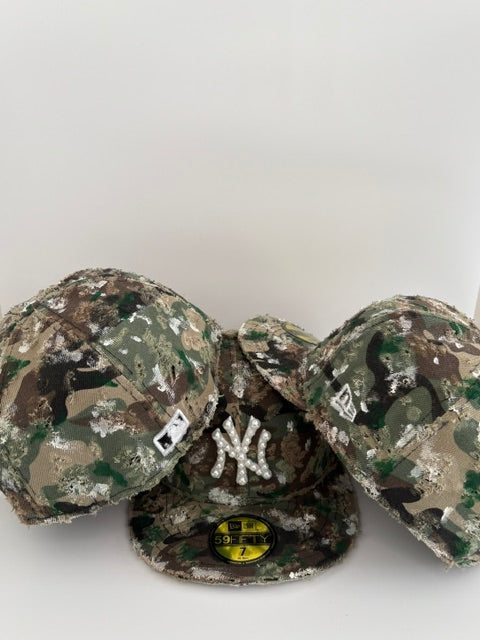 Pearl Camo Distressed Cap