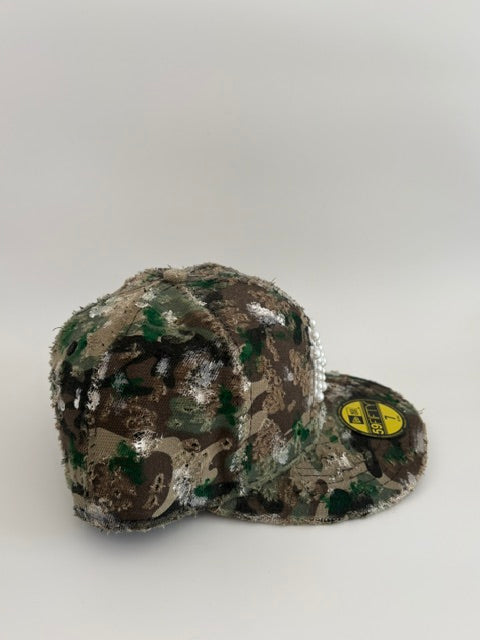 Pearl Camo Distressed Cap