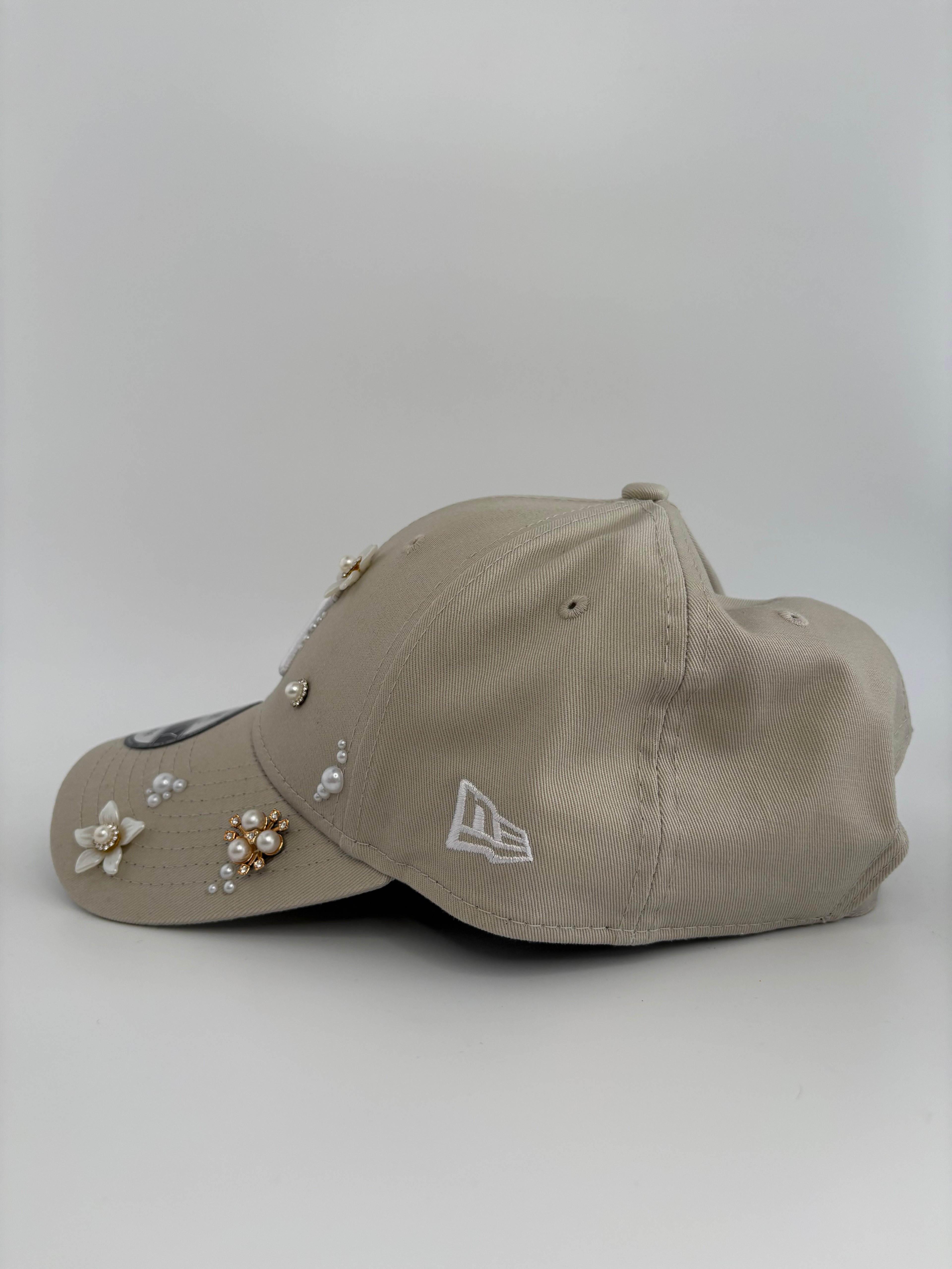 Beige color with white NY logo