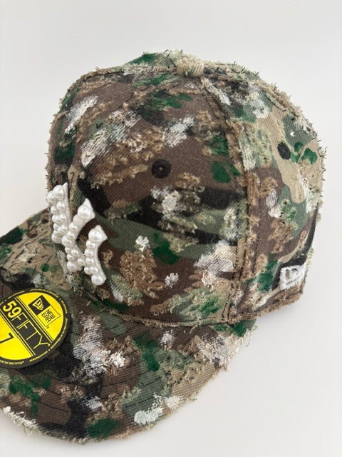 Pearl Camo Distressed Cap